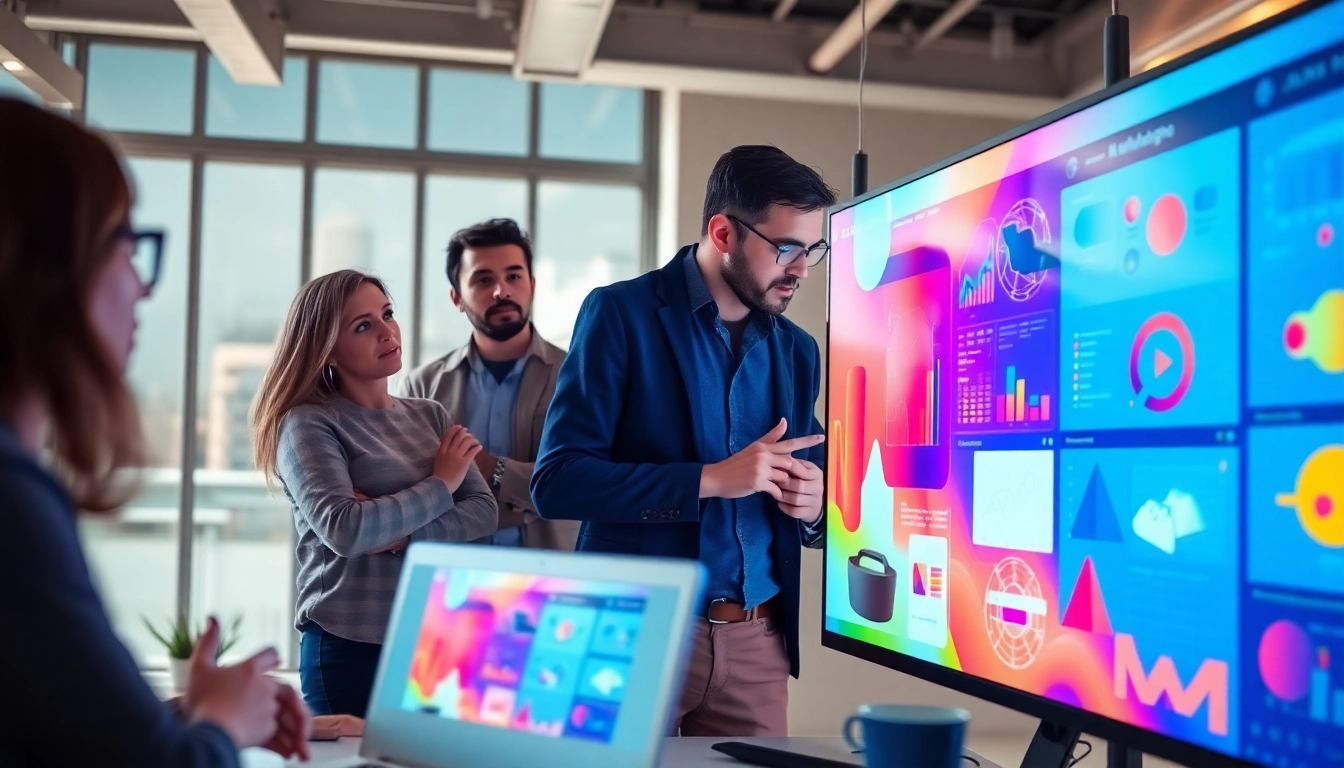 Showcase of designers collaborating at https://bestdesignersintheworld.com/ in a vibrant workspace.