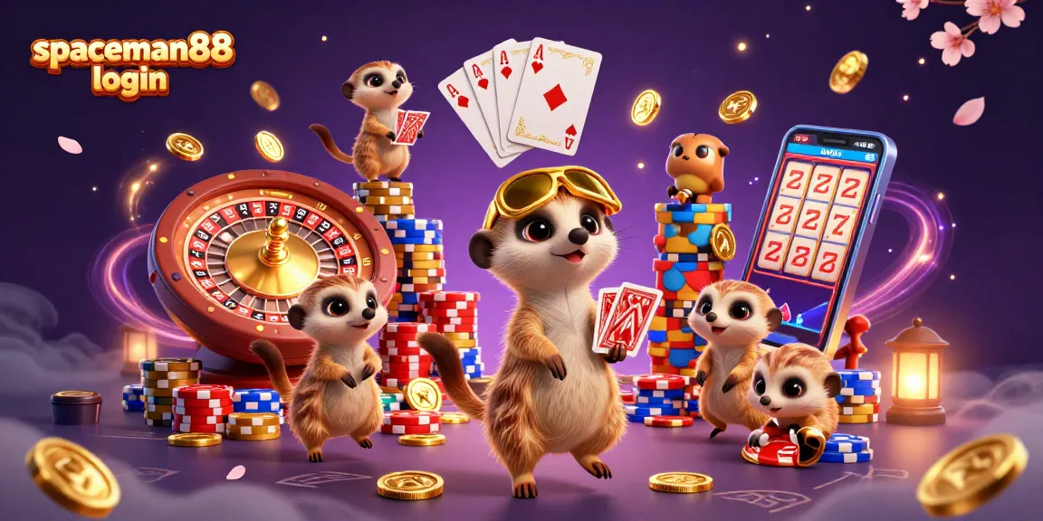 Engage with spaceman88 login gameplay and exhilarating wins in this animated casino scene.