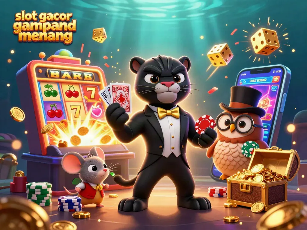 Slot gacor gampang menang menampilkan karakter menarik di dunia kasino dengan elemen permainan yang dinamis.