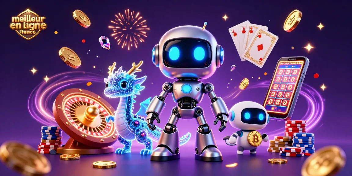 Découvrez le meilleur casino en ligne France avec cette illustration vibrante mettant en scène des éléments de jeu passionnants.