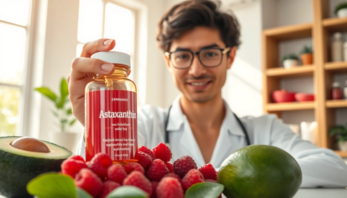 Boost your vision with astaxanthin for dry eyes in a vibrant clinic environment.