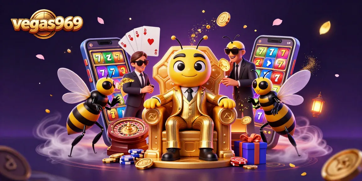 Spin to win with vegas969 while enjoying a vibrant 3D casino illustration featuring a mob boss and his entourage.