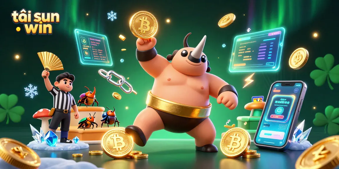 Experience immersive gaming with tải sun win in this vibrant 3D casino scene featuring dazzling elements.
