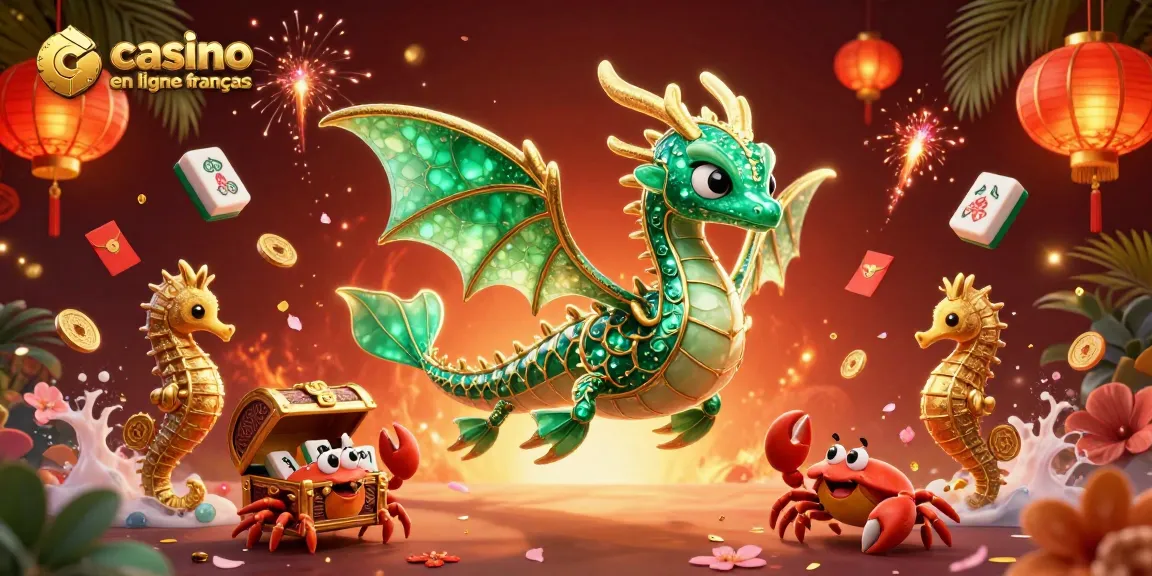 Explorez les jeux captivants sur casino en ligne francais avec une illustration animée colorée et dynamique.
