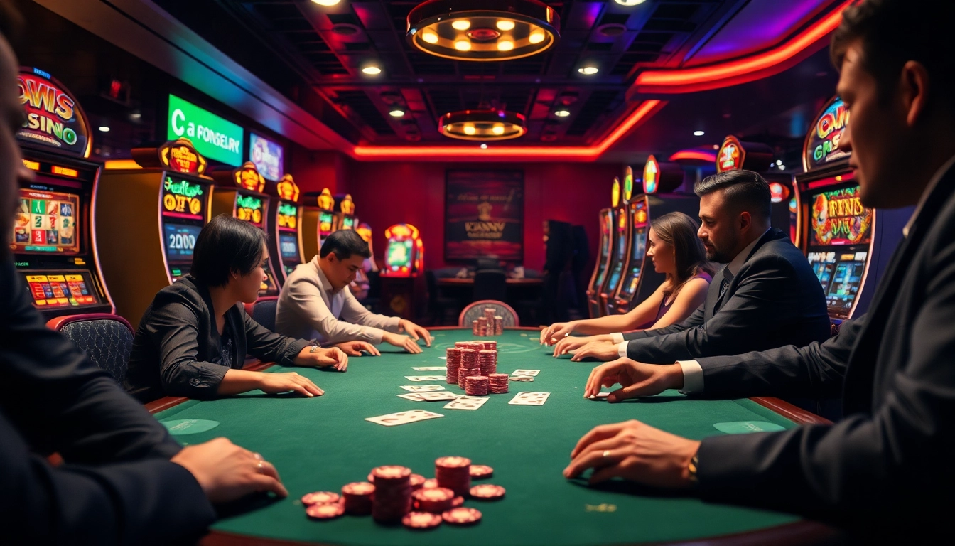 Rasakan keseruan Slot Depo 5000 dengan pemain poker di kasino yang menarik.