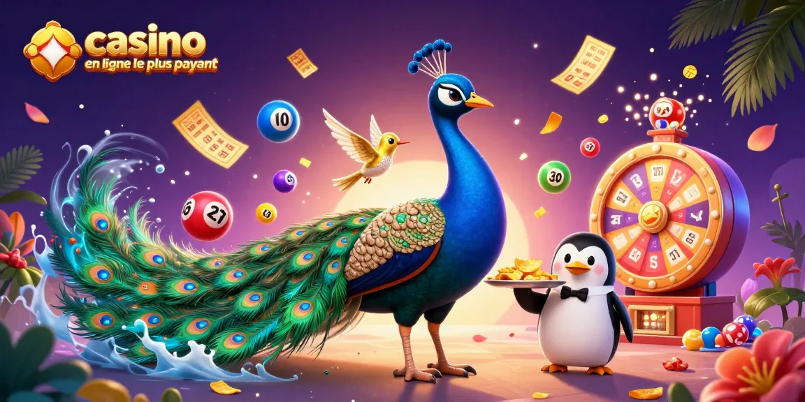 Découvrez les meilleurs gains avec les jeux de casino en ligne le plus payant, dans une illustration dynamique.