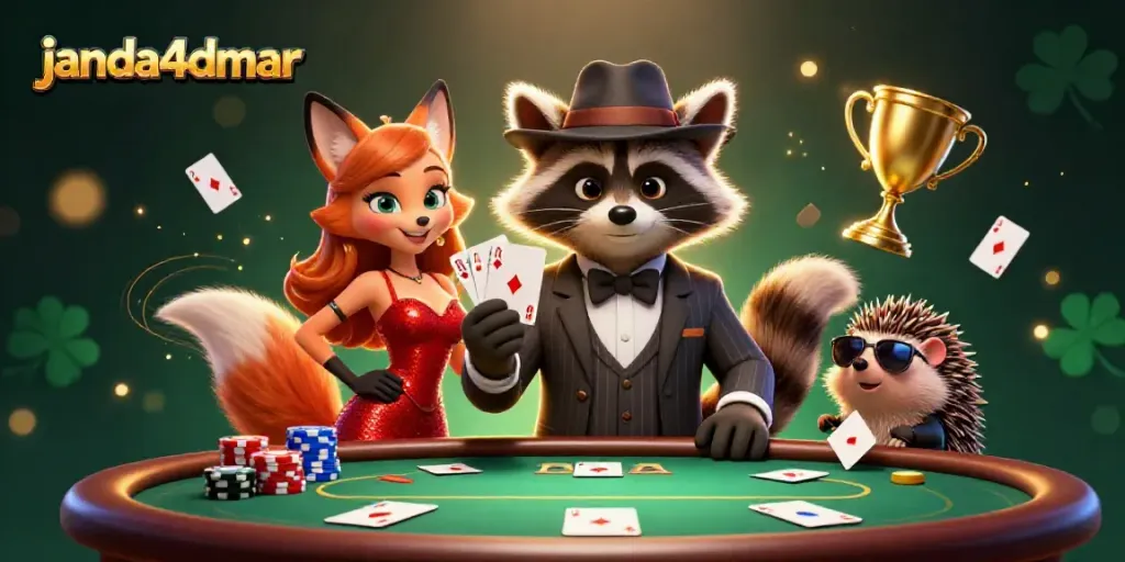 Rasakan sensasi permainan kartu di janda4dmar dengan ilustrasi menarik poker yang mengasyikkan.