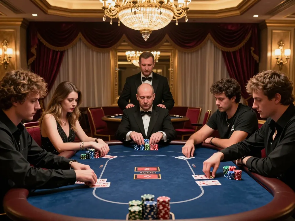 Experience high-stakes gaming at fabet with intense poker action and vibrant casino atmosphere.