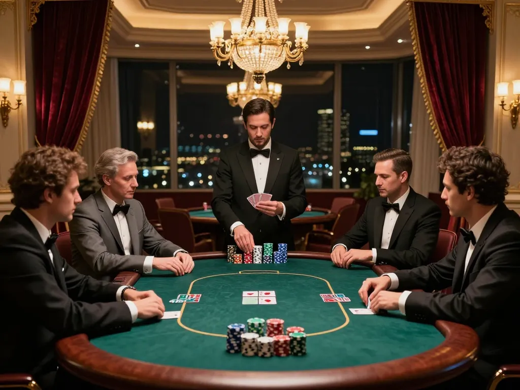 Experience the thrill of high-stakes poker at RR88 NAVY in a luxurious casino ambiance.