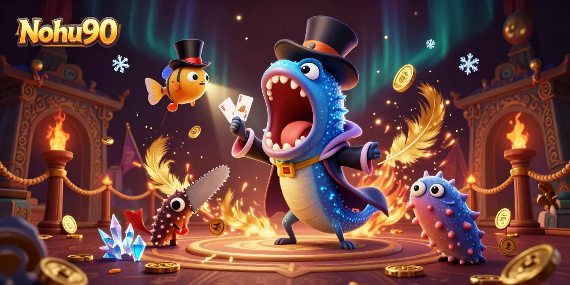 Nohu90 engages players with thrilling magic tricks in an exciting casino scene.
