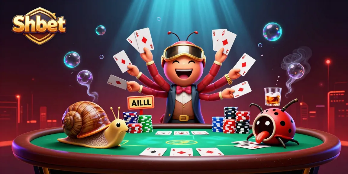 Play exclusive games at Sh bet with vibrant 3D casino illustration and engaging characters.