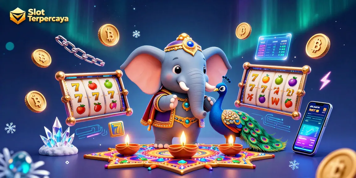 Experience thrilling jackpots and rewards at Slot Terpercaya with colorful characters and dynamic casino elements.