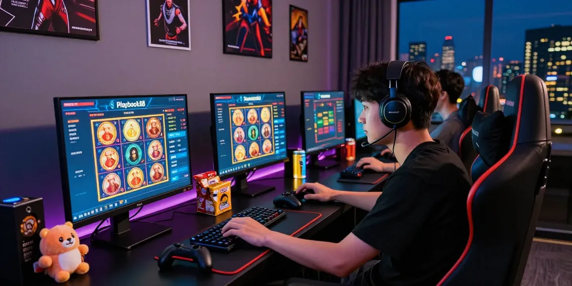 Exciting online gaming environment showcasing Playbook88 slot games and gaming accessories