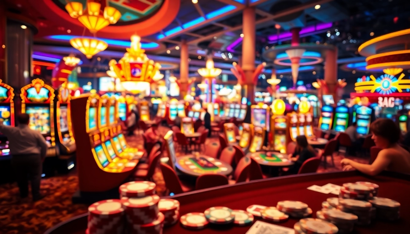 People enjoying a lively casino atmosphere, easily see dalje selengkapnya options.
