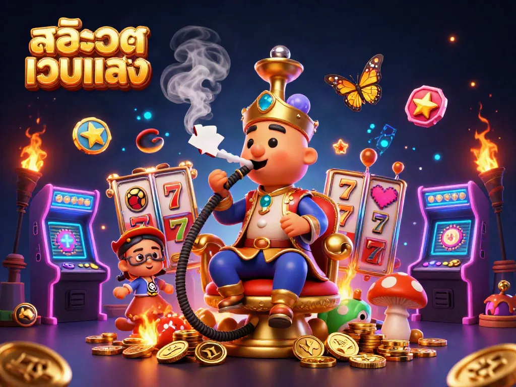 Experience vibrant สล็อตเว็บตรง action with a lively caterpillar master and colorful slot reels.