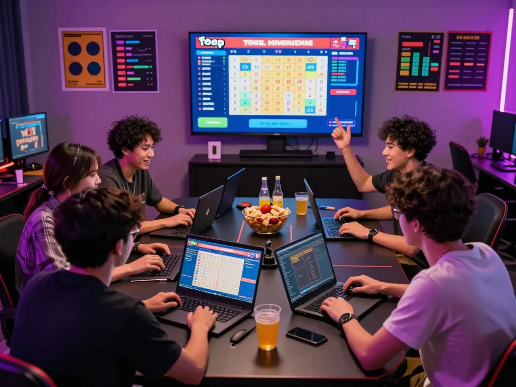 Exciting Data HK lottery draw scene with players analyzing results in a lively atmosphere.