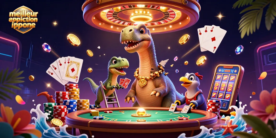 Visualisez la meilleure application espion iPhone dans un casino vibrant avec des éléments de jeu captivants.