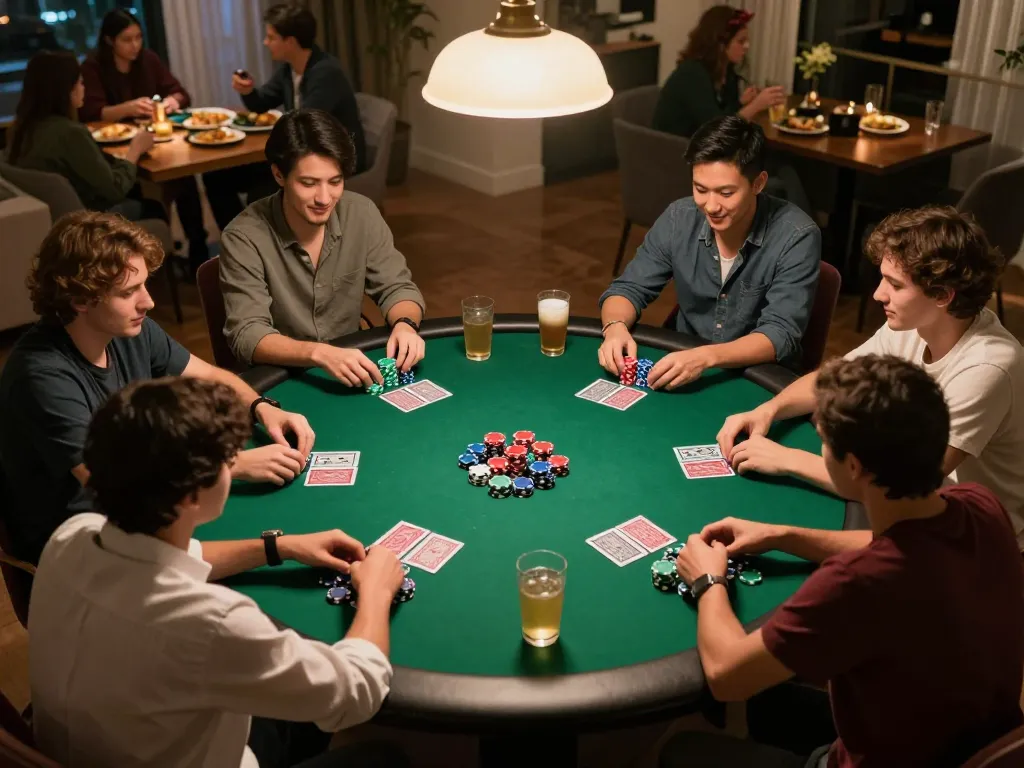 Players enjoying a poker match at home, showcasing sites not on gamstop for an unrestricted gaming experience.