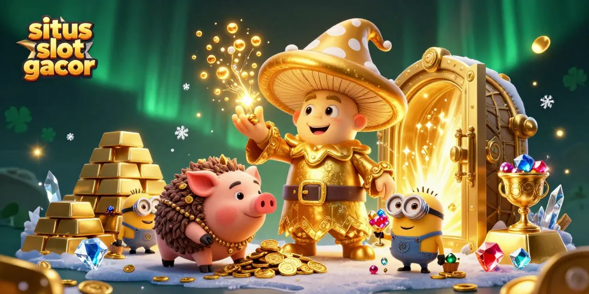 Experience enchanting wins at situs slot gacor with magical treasures in this vibrant casino scene.
