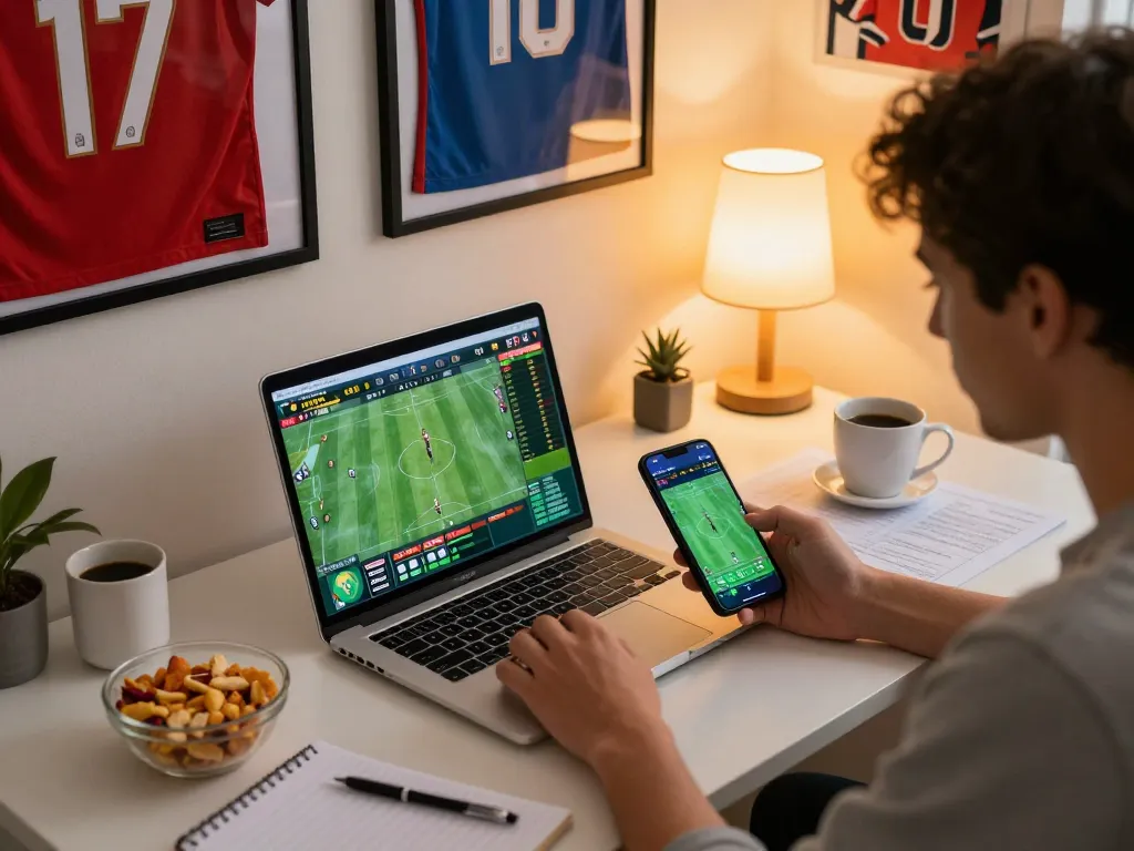 Place bets strategically on vaobet while analyzing game stats in a warm home environment.