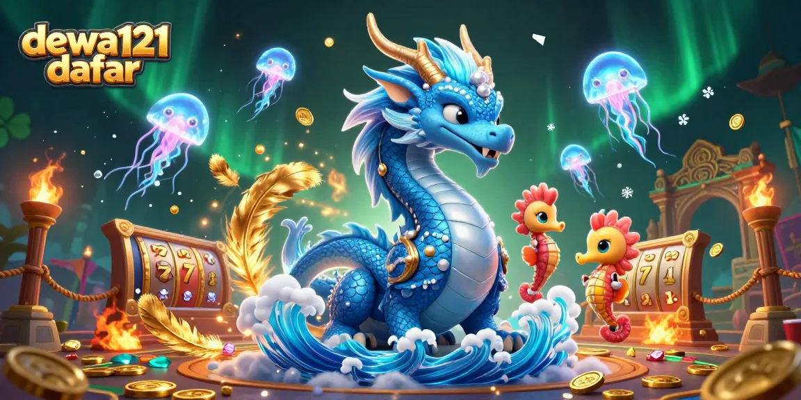 Putar untuk menang di dewa121 daftar dengan permainan slot mendebarkan yang menampilkan naga yang cerah dan ubur-ubur!