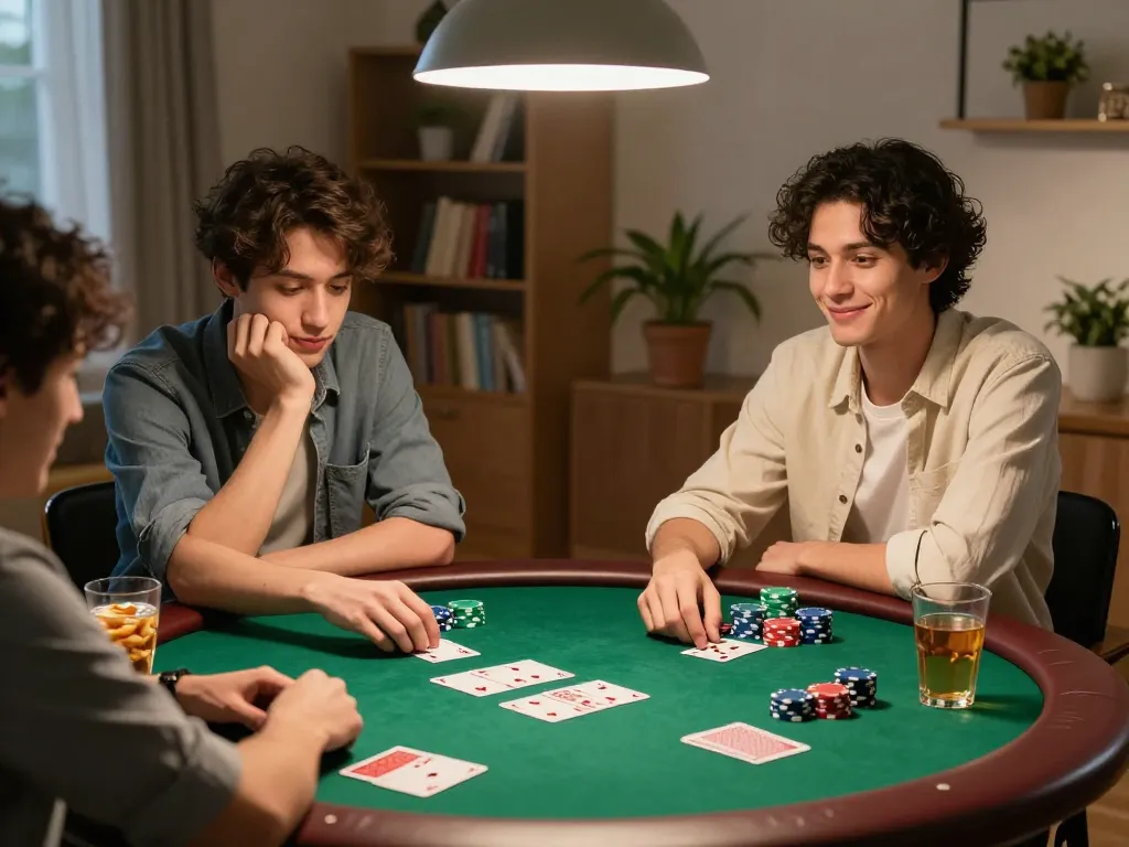 vk88 poker game night with friends enjoying strategy and excitement around a cozy table