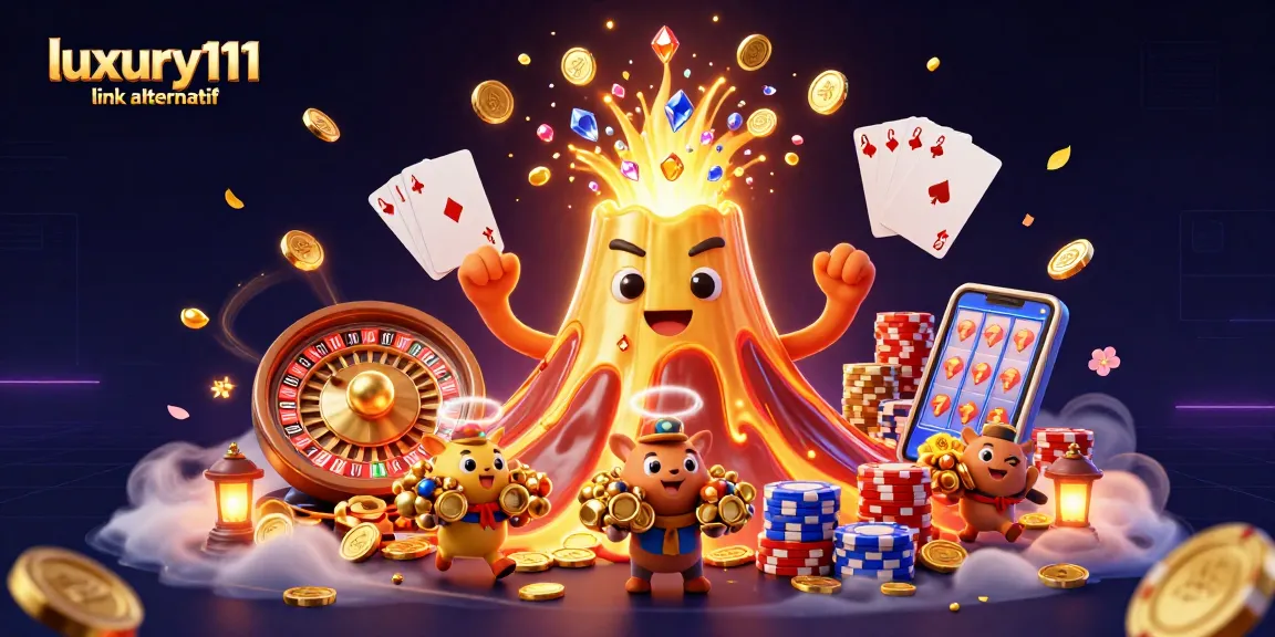 Experience thrilling gameplay with luxury111 link alternatif through vibrant digital casino scenes filled with treasure!